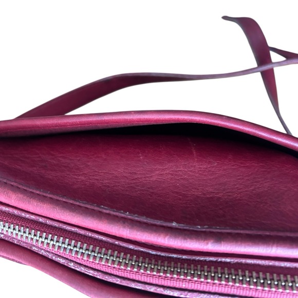 COACH 9976 Vintage Old Red Leather Hobo Shoulder Bag USA Money Western 90's Med - Picture 16 of 16